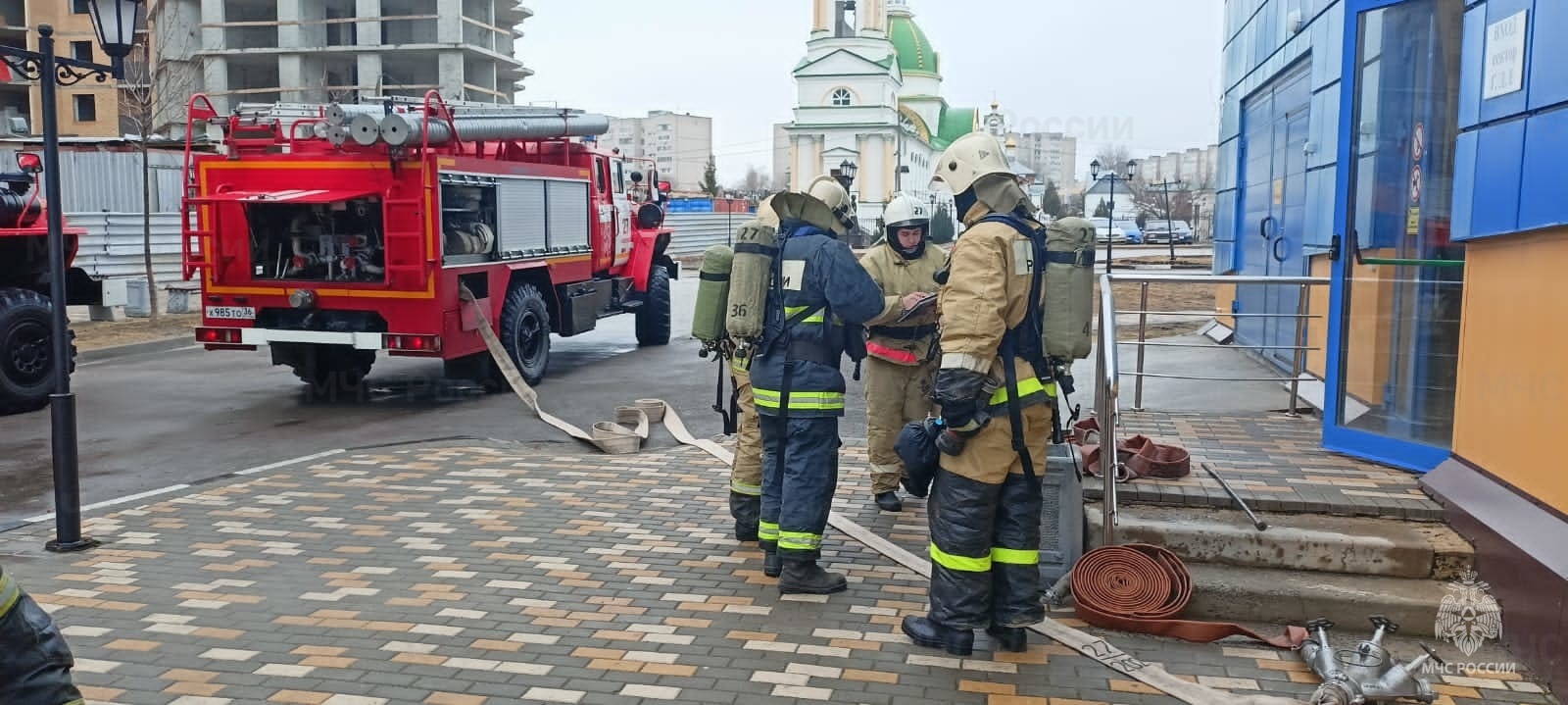 Пожарно-тактические учения в Нововоронежском районе - Новости - Главное  управление МЧС России по Воронежской области